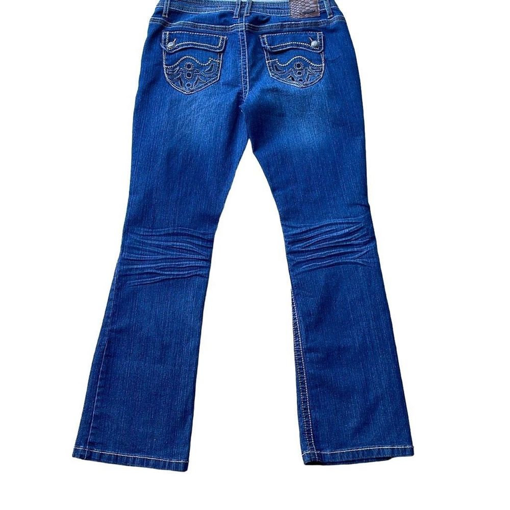 Dollhouse Bootcut Jeans 15 Women’s Dark Wash Gently Used - Picture 3 of 5
